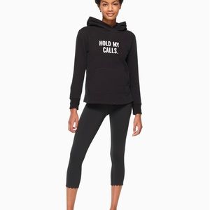 Kate Spade " Hold My Calls" Hoodie Women's Size XS Black